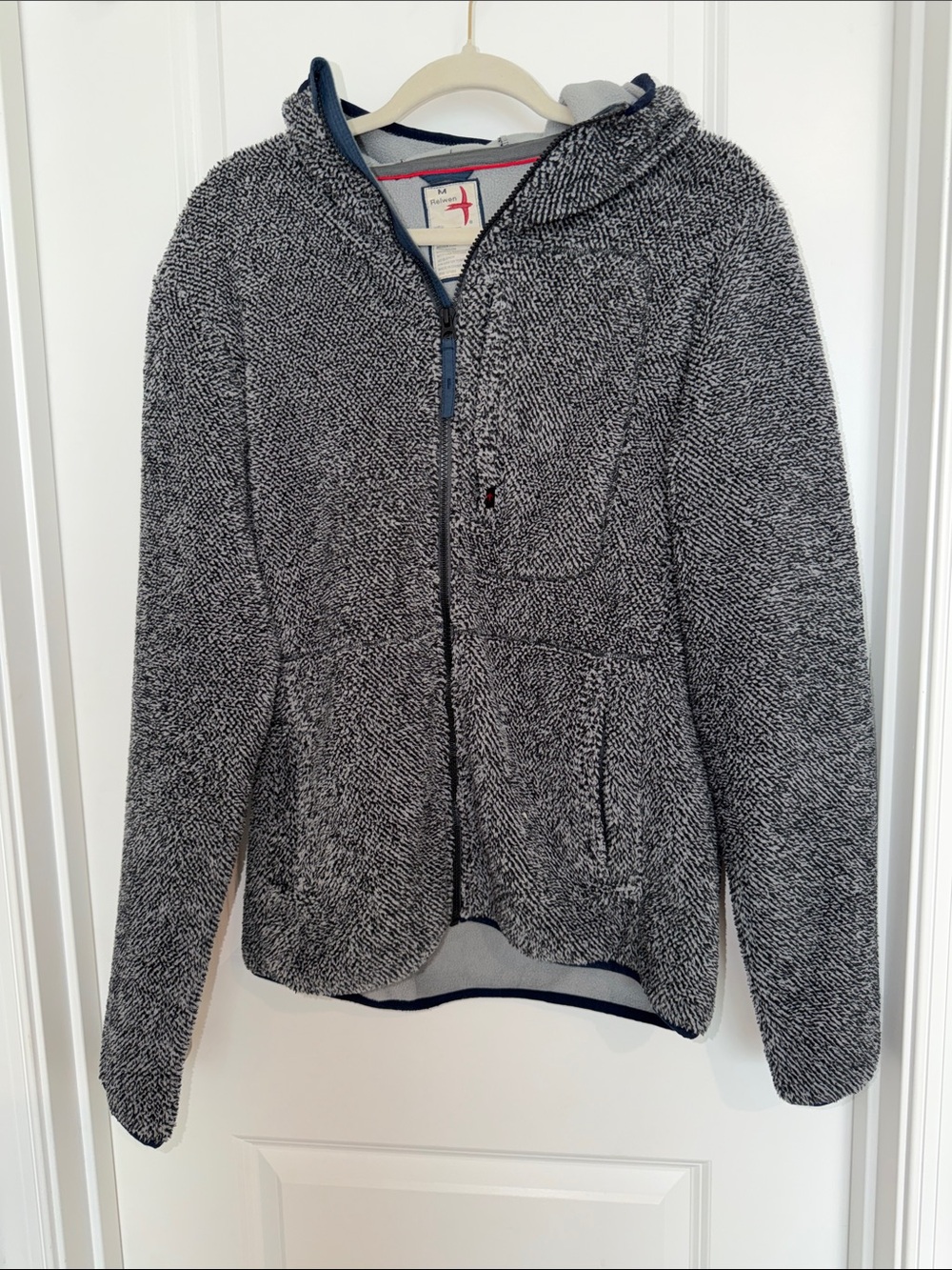 Men's Hooded Fleece Zip Jacket - Navy